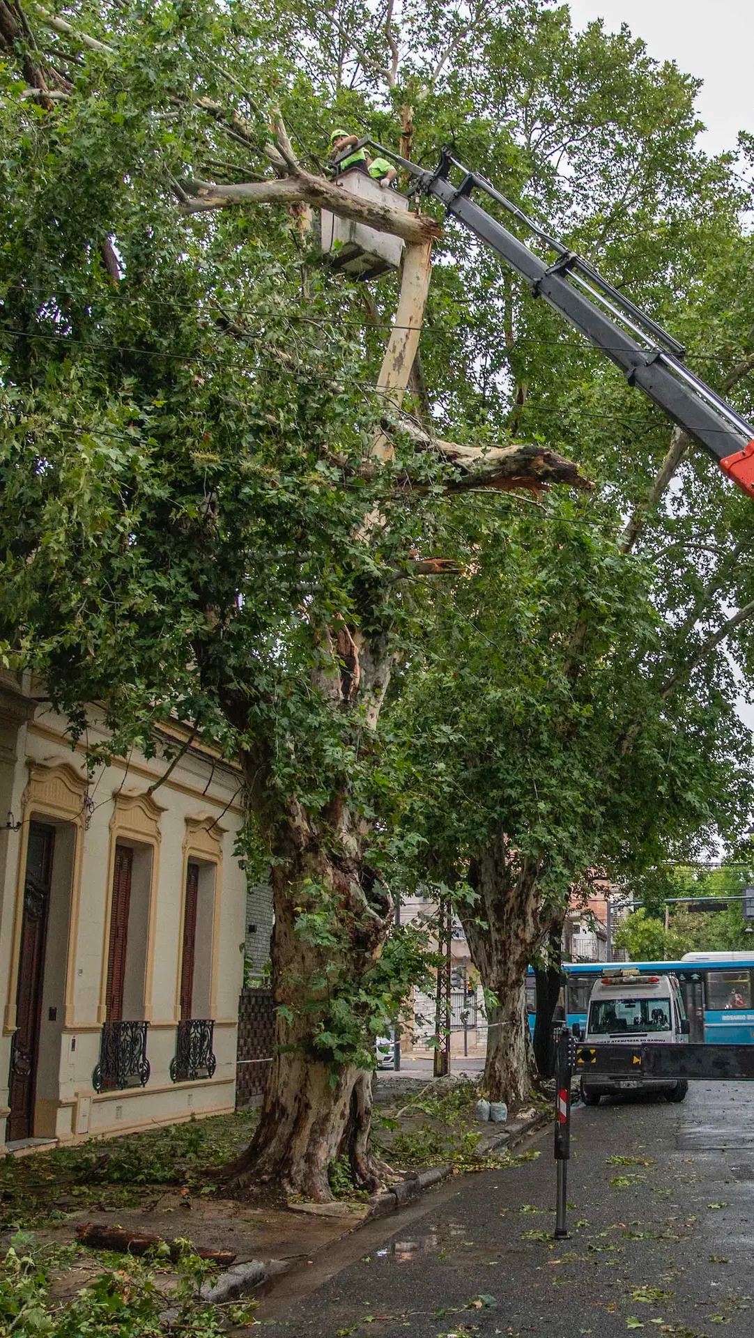 Temporal en Rosario: en una hora, llovió lo mismo que en todo febrero