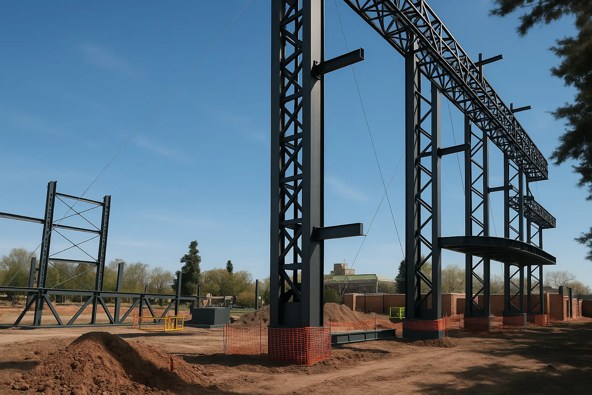 Avanzan las obras del nuevo Arena Rosario que se construye en el predio de la ex Rural
