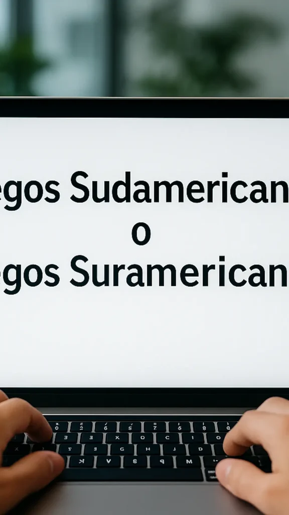 ¿Cómo se dice correctamente Juegos Sudamericanos o Juegos Suramericanos 2026?