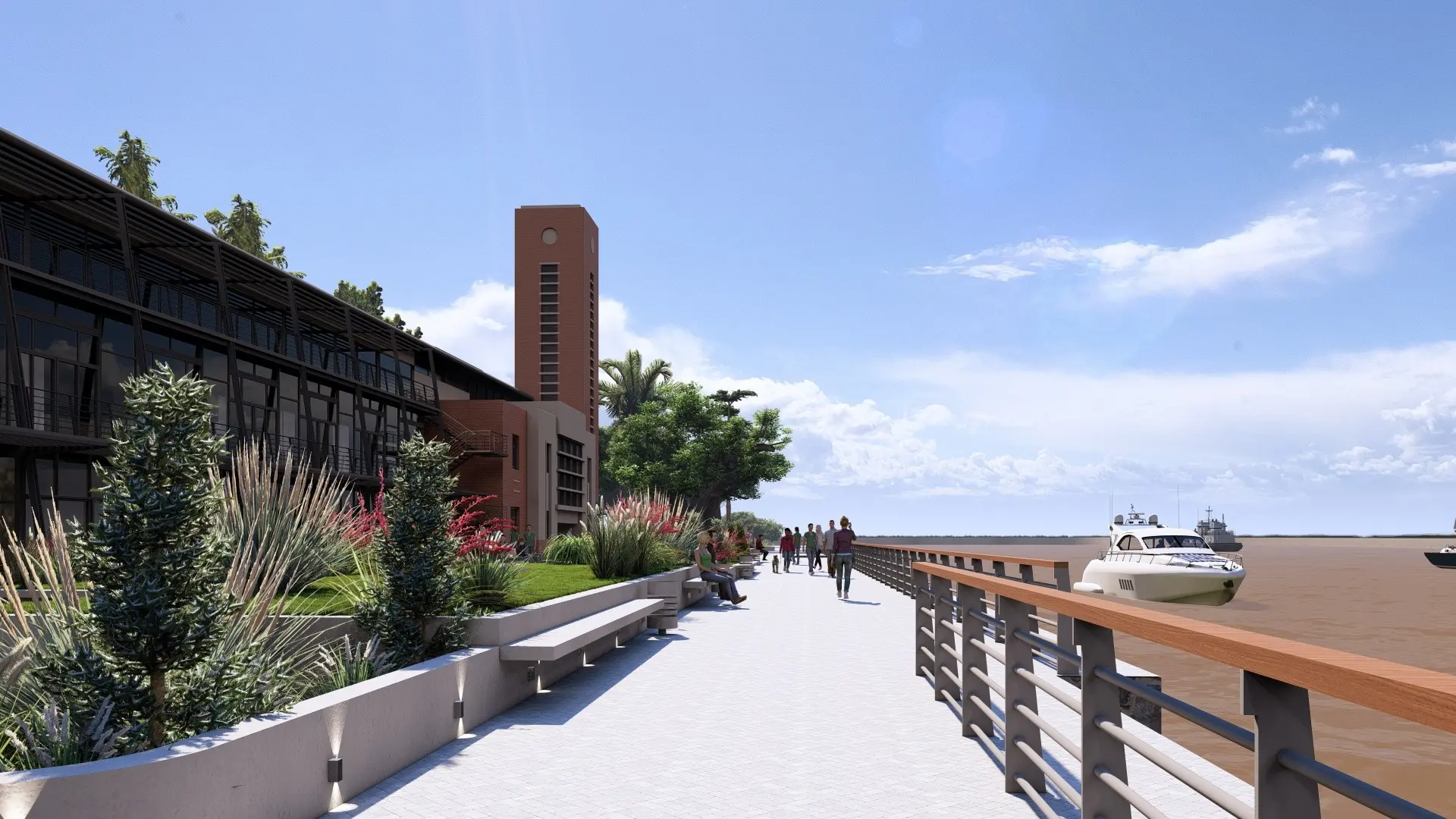 Así quedará la renovación de los muelles de La Fluvial de Rosario: imágenes