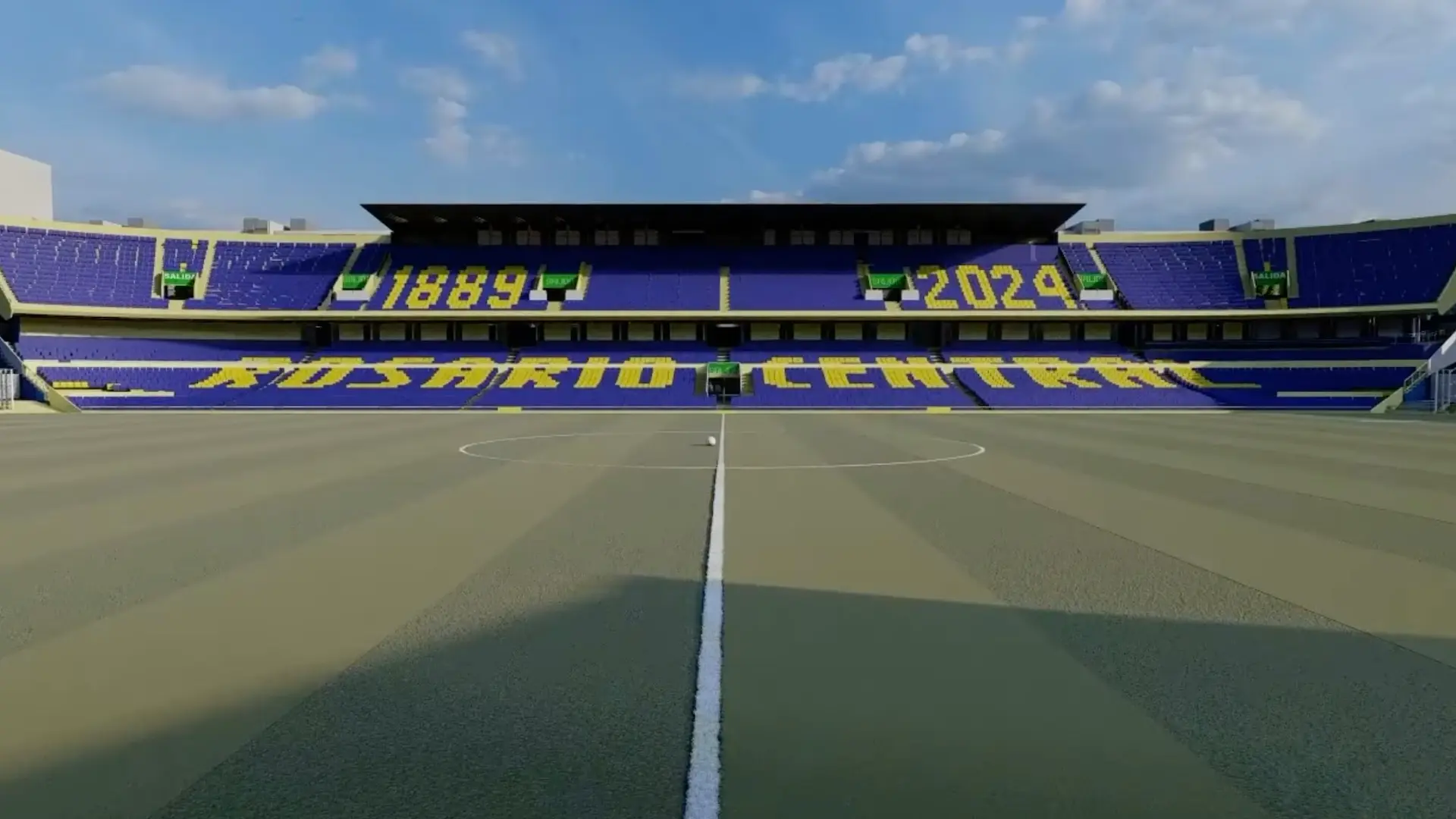 Así quedará la tercera bandeja y renovación del estadio de Rosario Central en imágenes