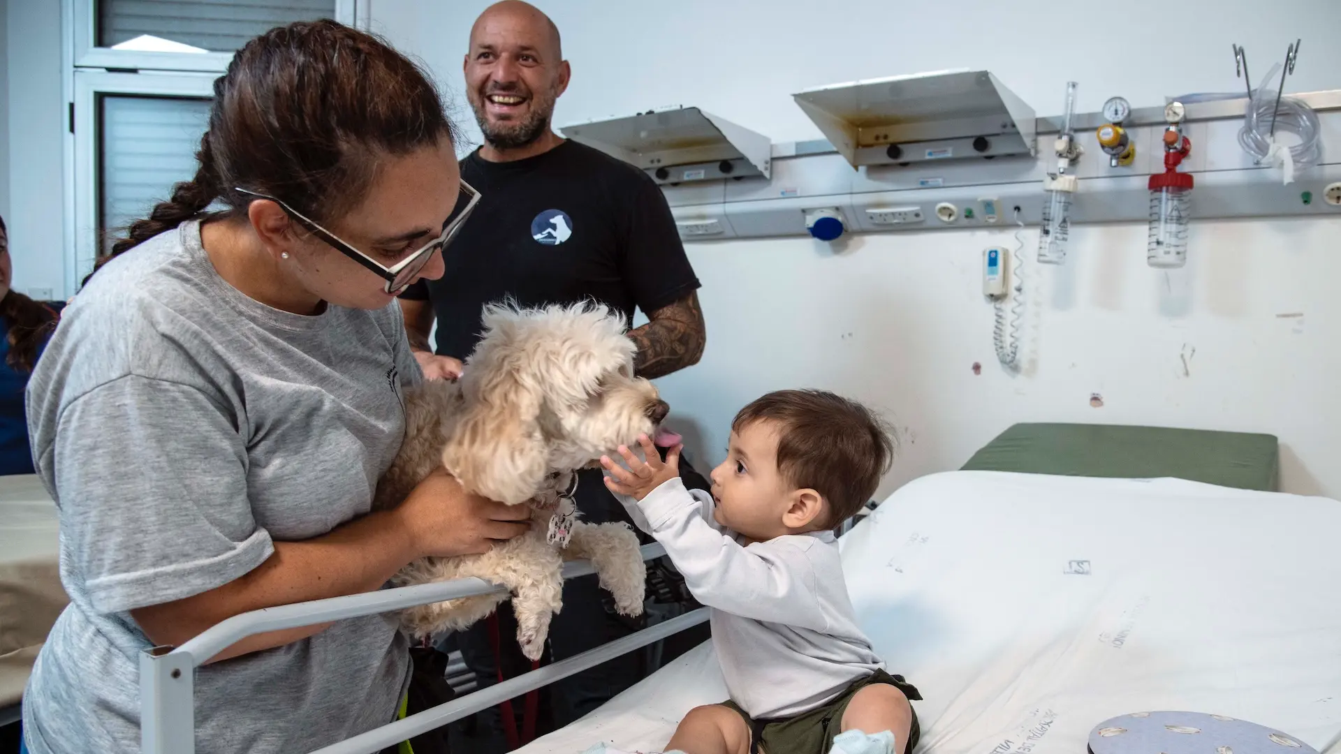 El Hospital de Niños de Rosario sumó animales de compañía para ayudar en la recuperación