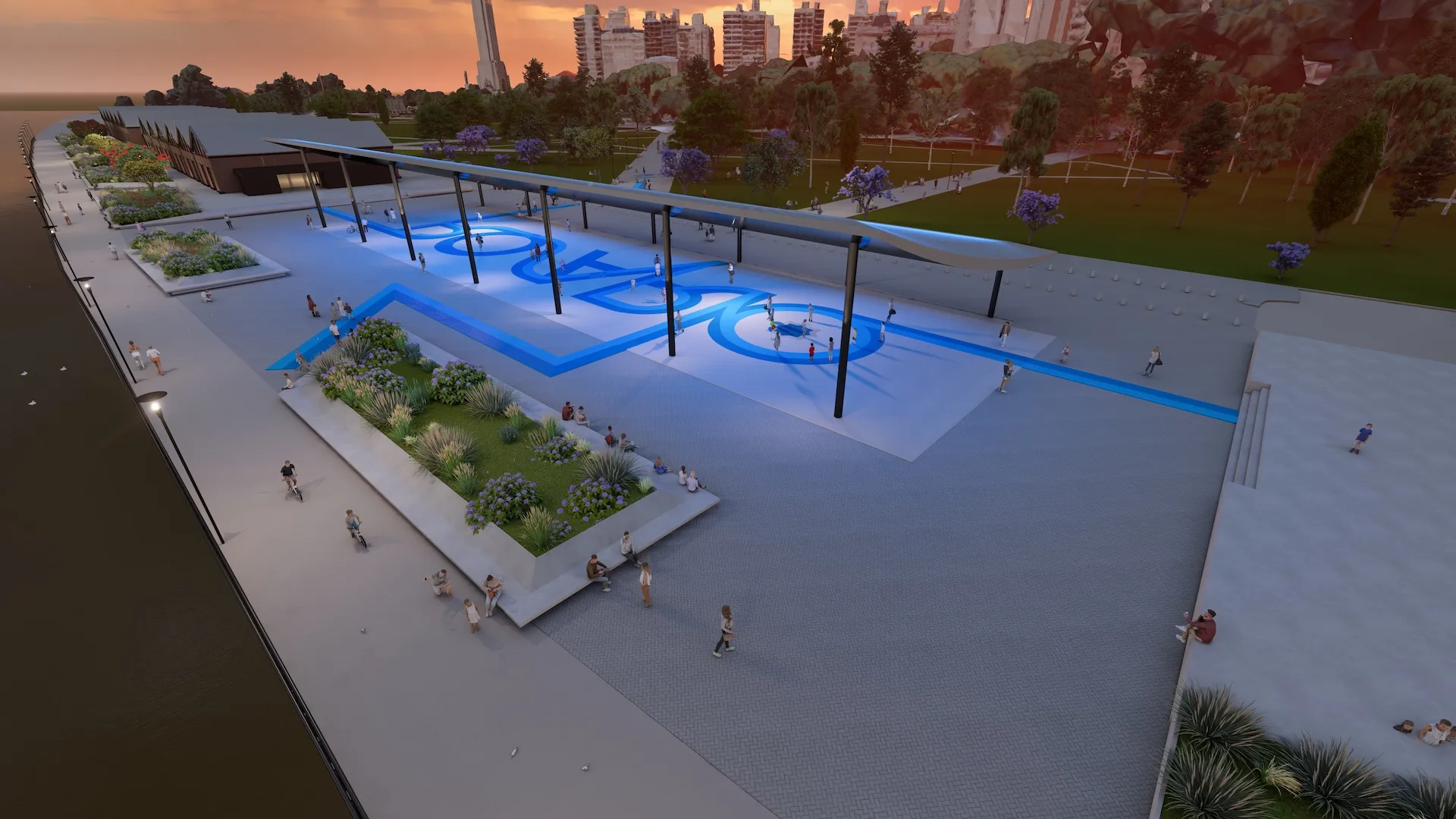 Cómo es la inauguración de Costa Nueva, la nueva ribera central de Rosario