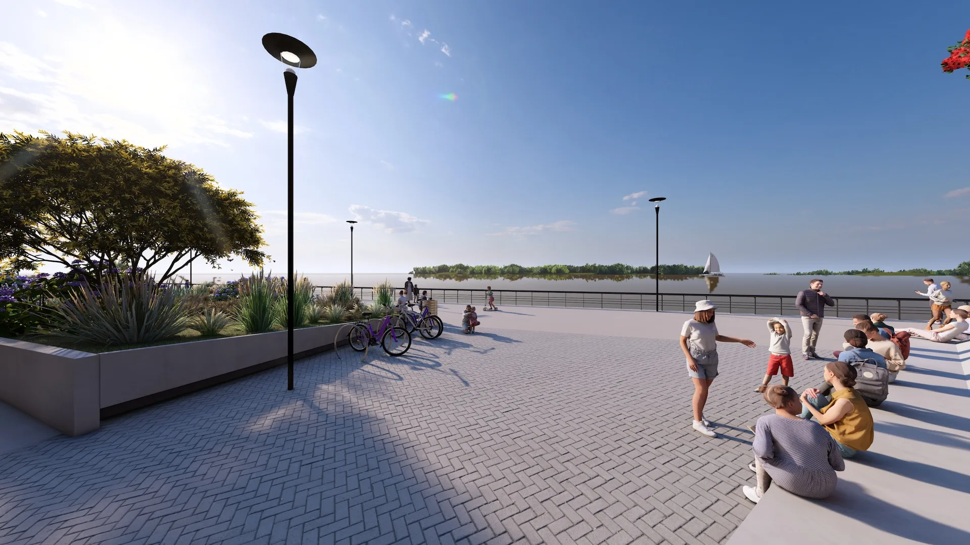 Cómo es la inauguración de Costa Nueva, la nueva ribera central de Rosario