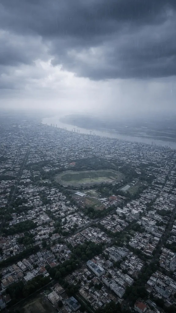 La tormenta de este martes en Rosario dejó más de 40mm de lluvia y ráfagas de más de 80 km/h