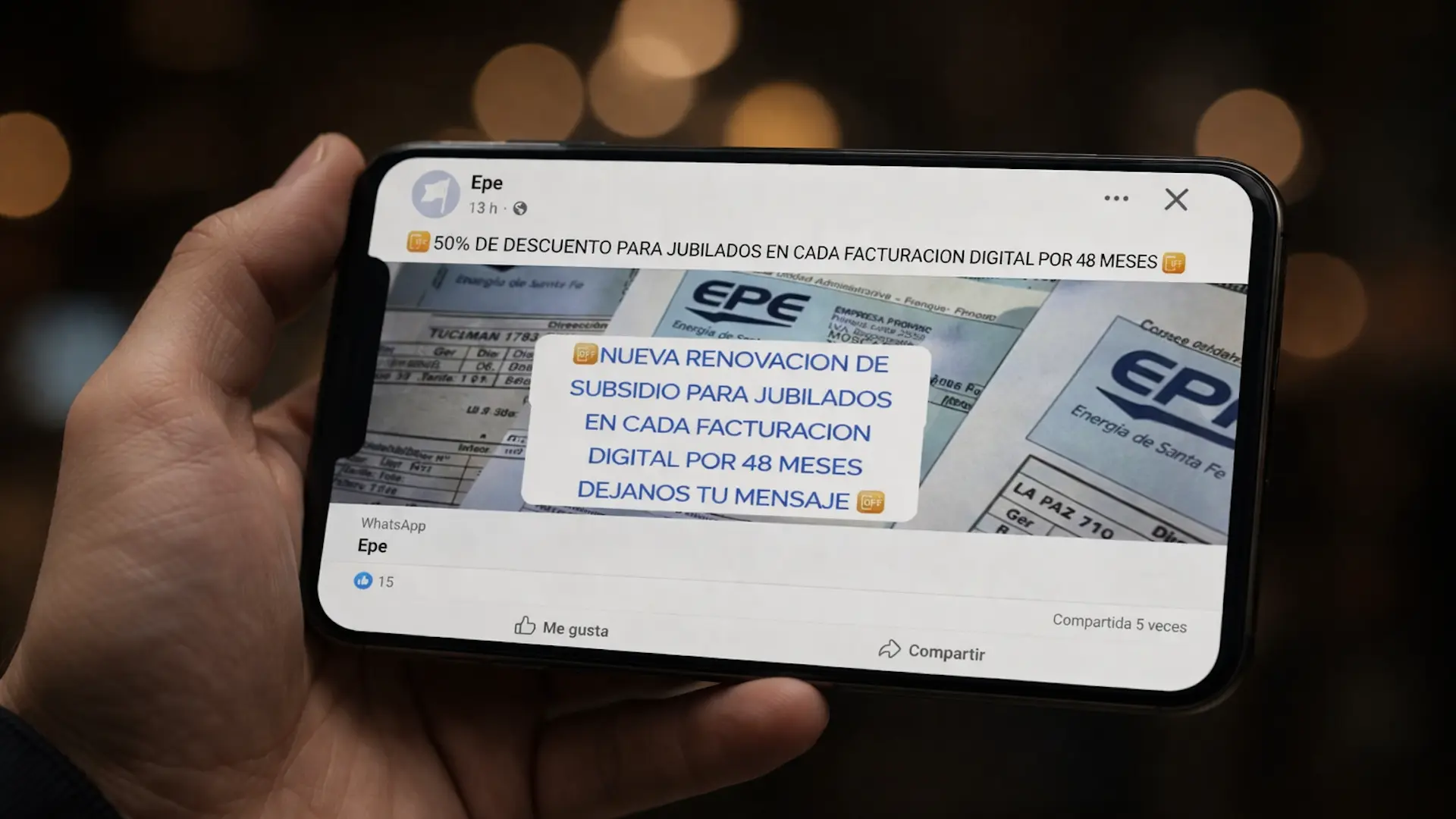 La EPE alertó por estafas y publicidades engañosas en WhatsApp y redes sociales
