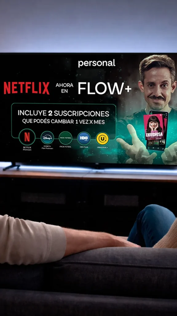 Netflix se sumó a Flow+ y se incorpora a otras propuestas como HBO, Disney+, Universal+ y Pack Fútbol