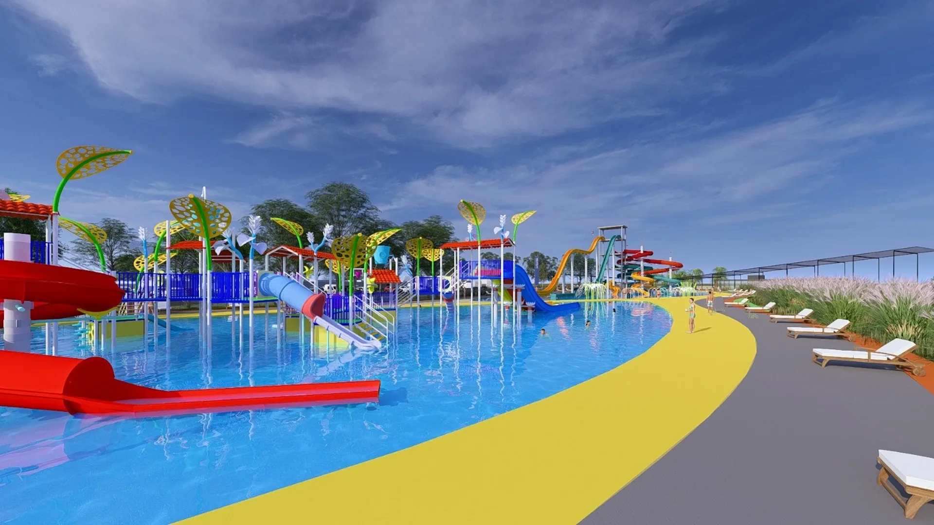 Así será el Parque Acuático Rosario en el balneario La Florida: imágenes