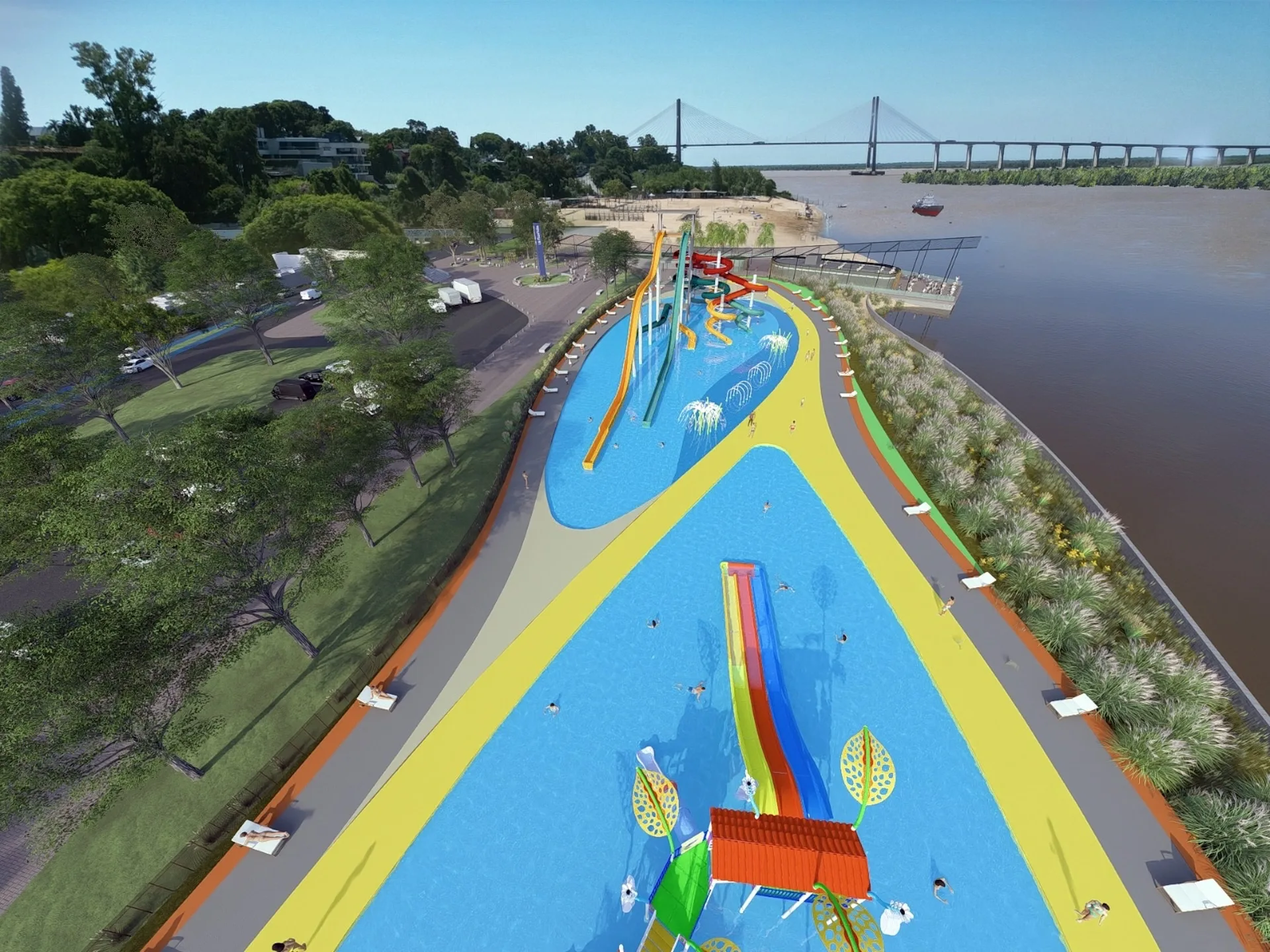 Así será el Parque Acuático Rosario en el balneario La Florida: imágenes