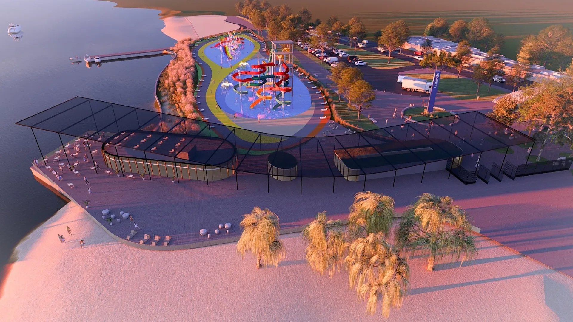 Así será el Parque Acuático Rosario en el balneario La Florida: imágenes
