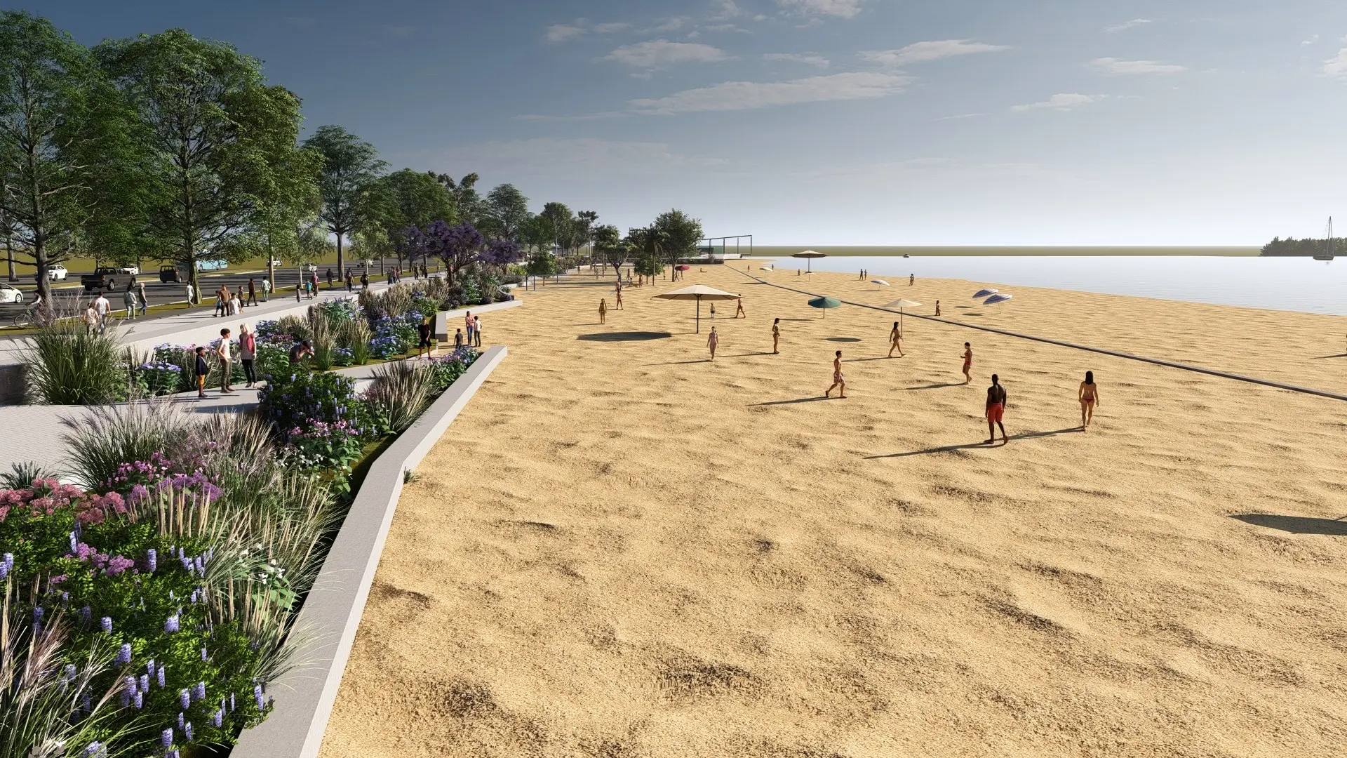 Así quedará la nueva Costa Norte de Rosario: parque acuático y más playas