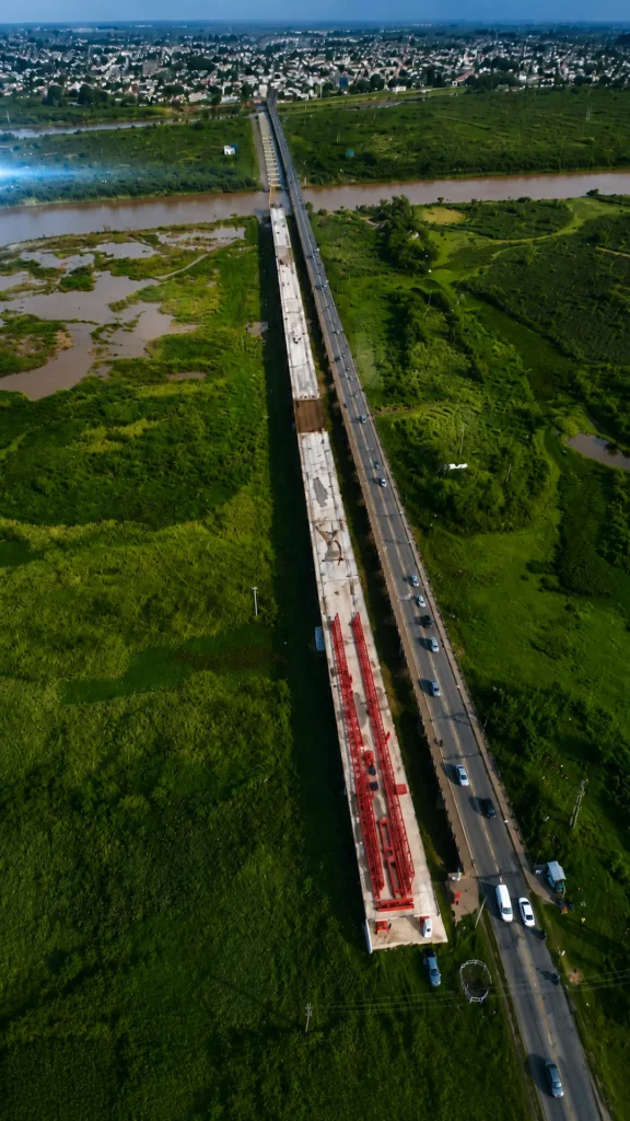 El nuevo puente Santa Fe - Santo Tomé es la obra vial en construcción más larga de Argentina