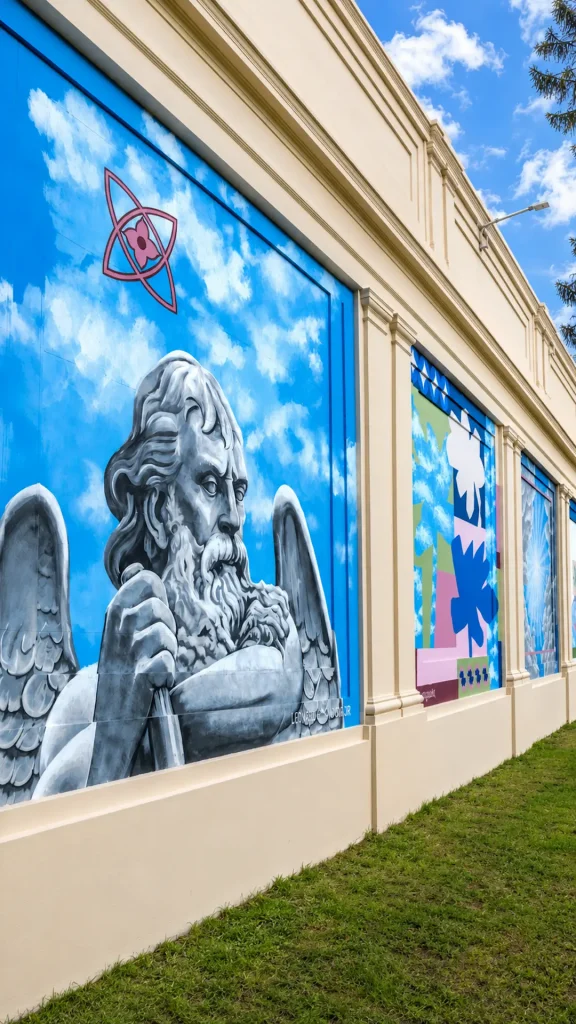Inauguraron el mural colectivo realizado en el cementerio El Salvador de Rosario