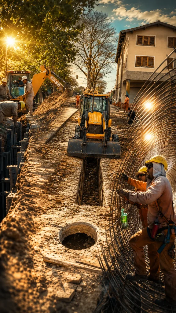 EPE, Aguas Santafesinas, cloacas y desagües pluviales: obras millonarias en Rosario