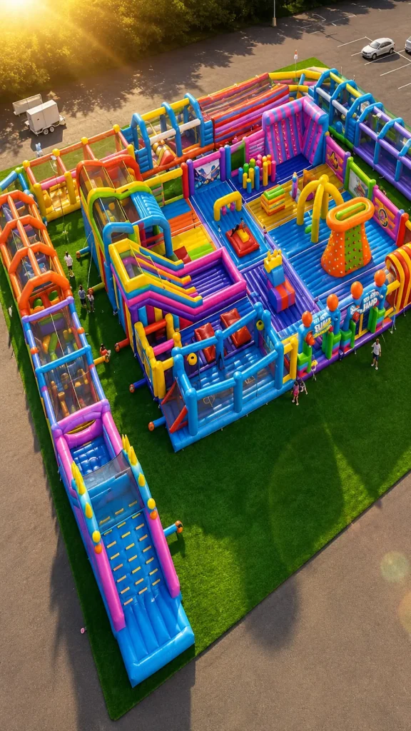 Llegó a Alto Rosario, Super Jump, el parque inflable para disfrutar en vacaciones de invierno