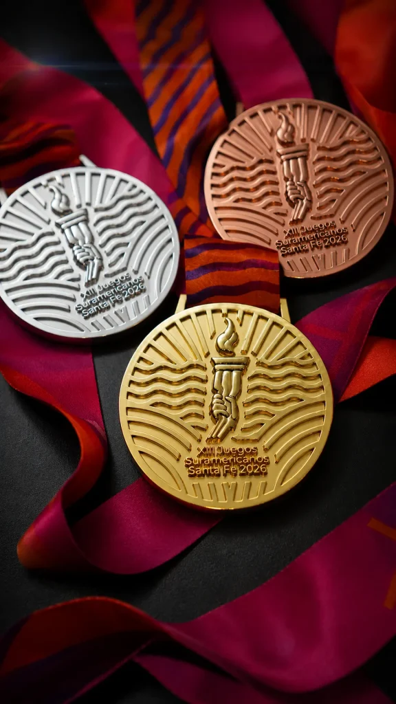 Así serán las medallas de los Juegos Sudamericanos 2026