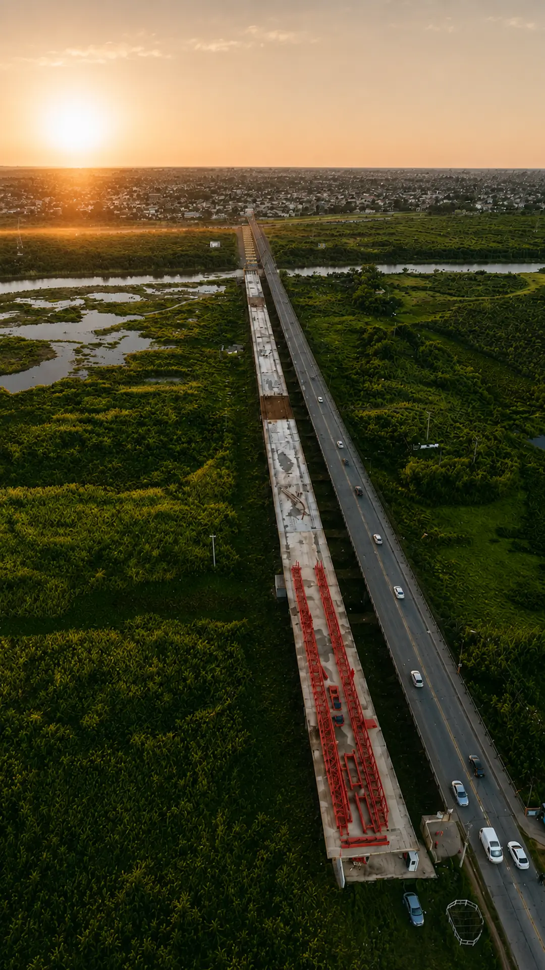 El nuevo puente Santa Fe - Santo Tomé alcanzó el 55% de avance