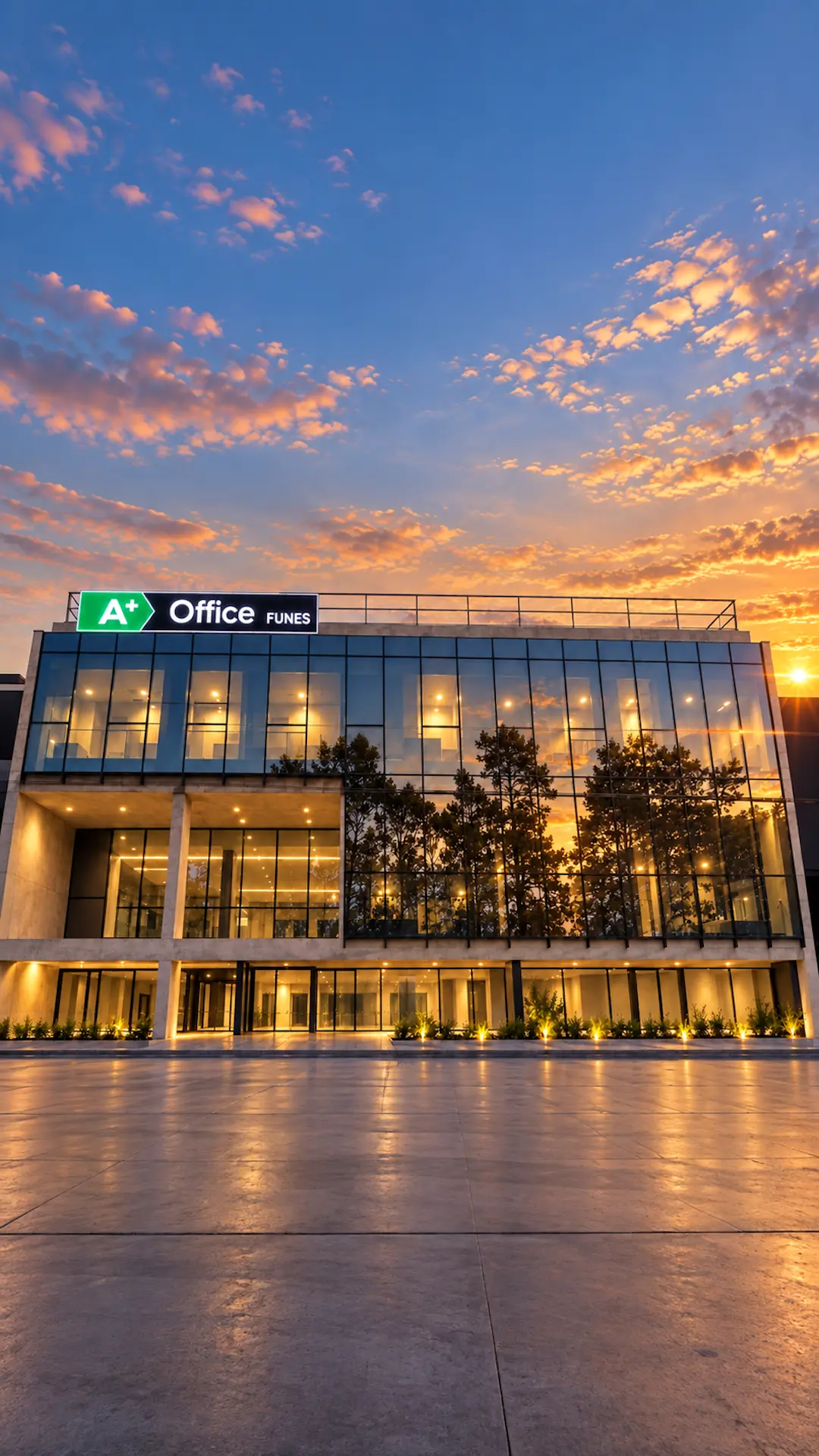 Así será A+ Office Funes: el nuevo complejo de oficinas con energía solar