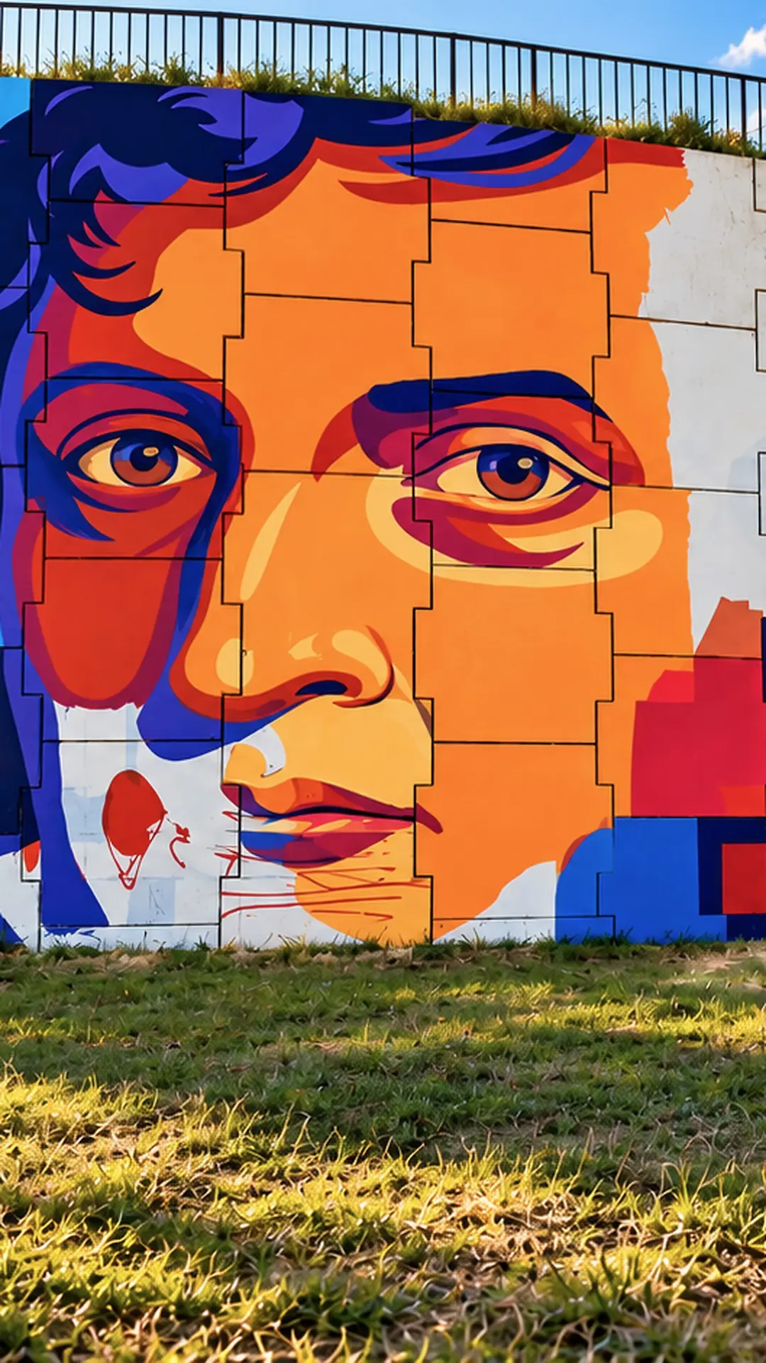 El puente de Bv. Oroño y Av. Circunvalación sumó un nuevo mural en el ingreso a Rosario