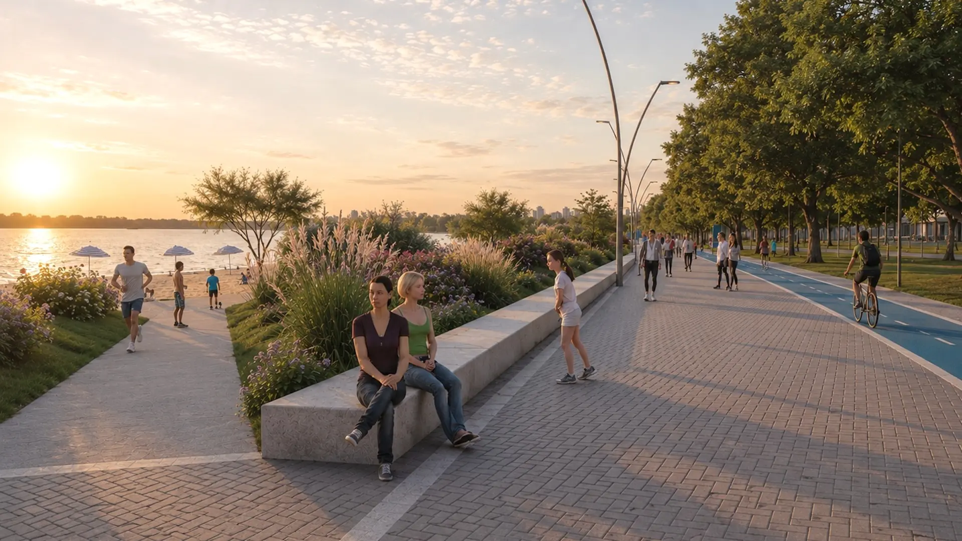 Avanzan las obras en la Rambla Catalunya y Rosario gana más playa pública