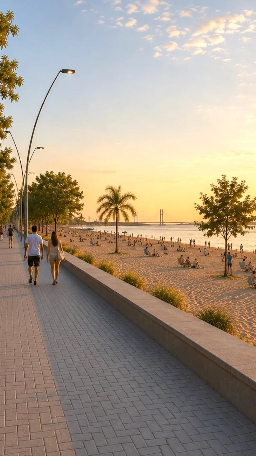 Avanzan las obras en la Rambla Catalunya y Rosario gana más playa pública