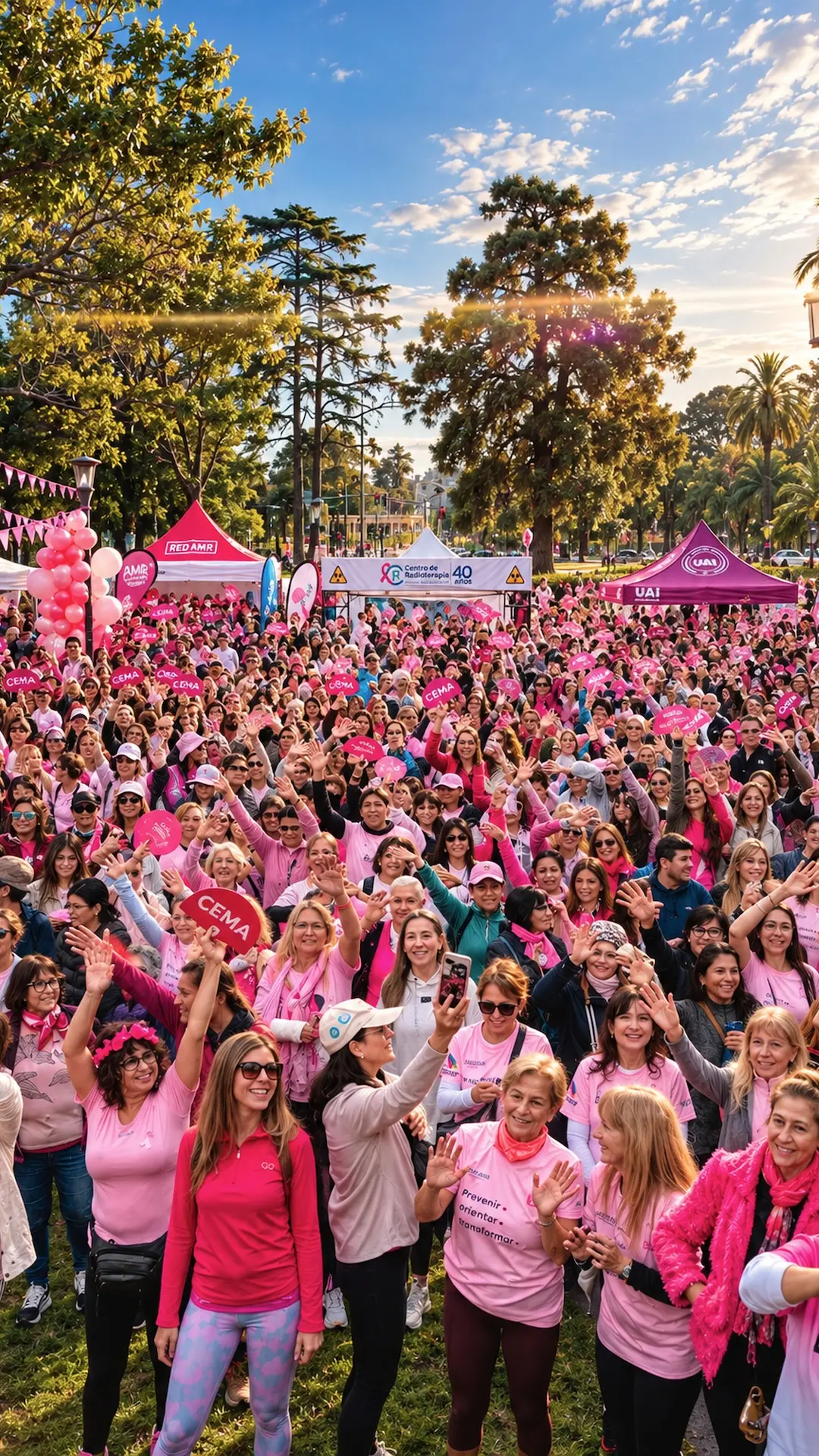 9.000 personas participaron de la Caminata Rosa Rosario 2026